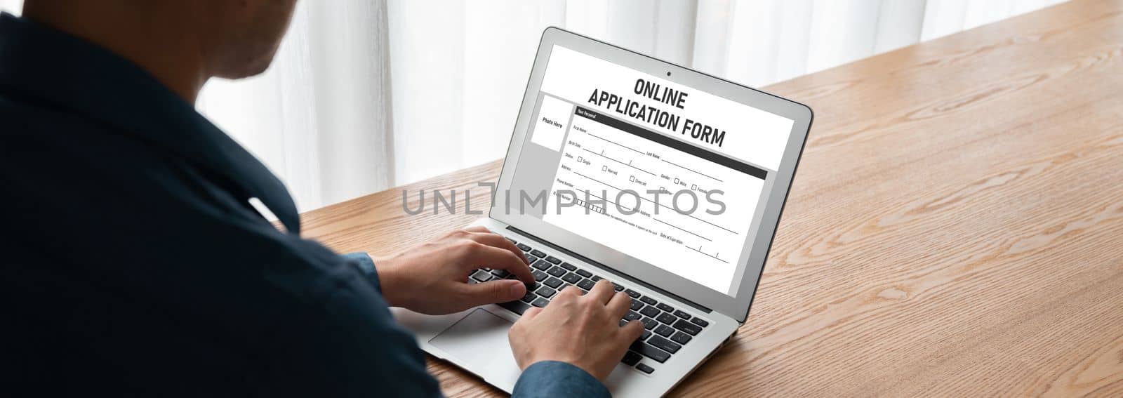 Online application form for modish registration on the internet website