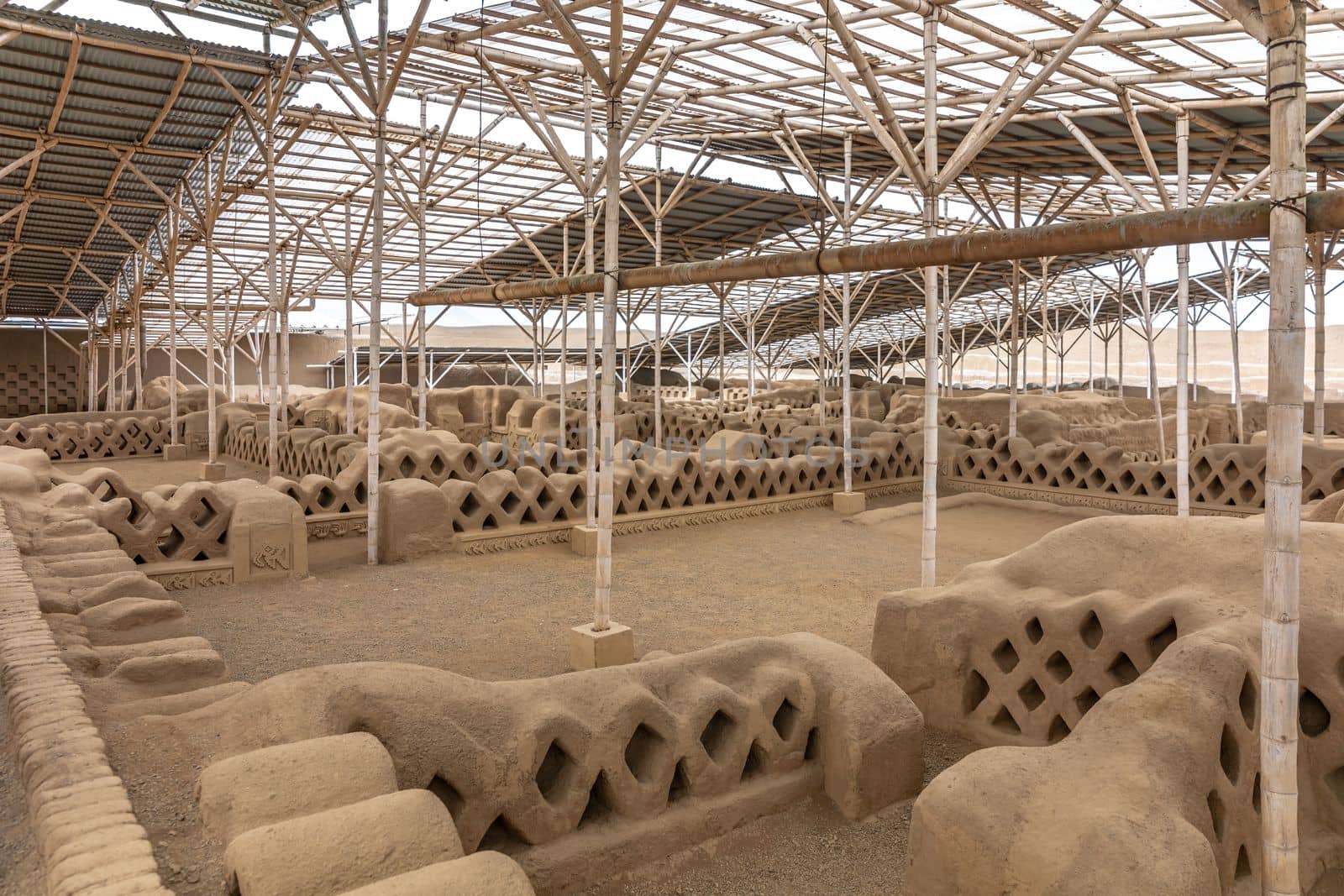 Sacred City of Caral-Supe archaeological site in Peru. 