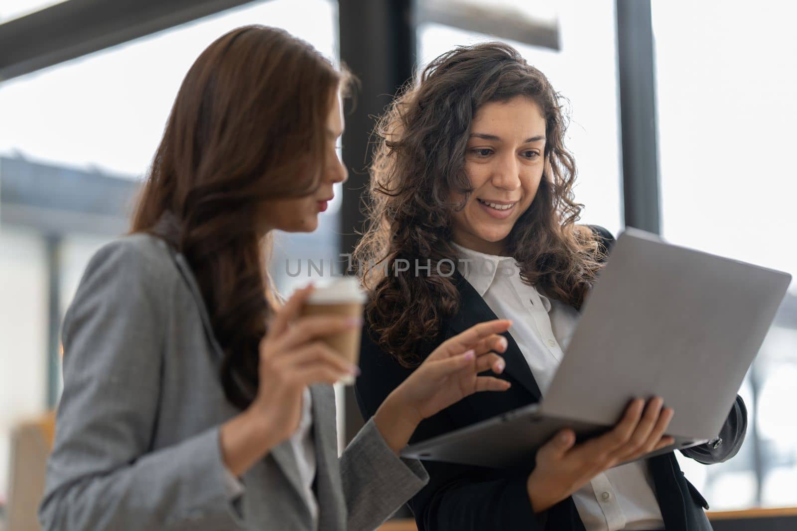 Business advisers are gathering to assess and debate the issue as it appears on the financial report. Financial counselor, investment consultant, and accounting concept.