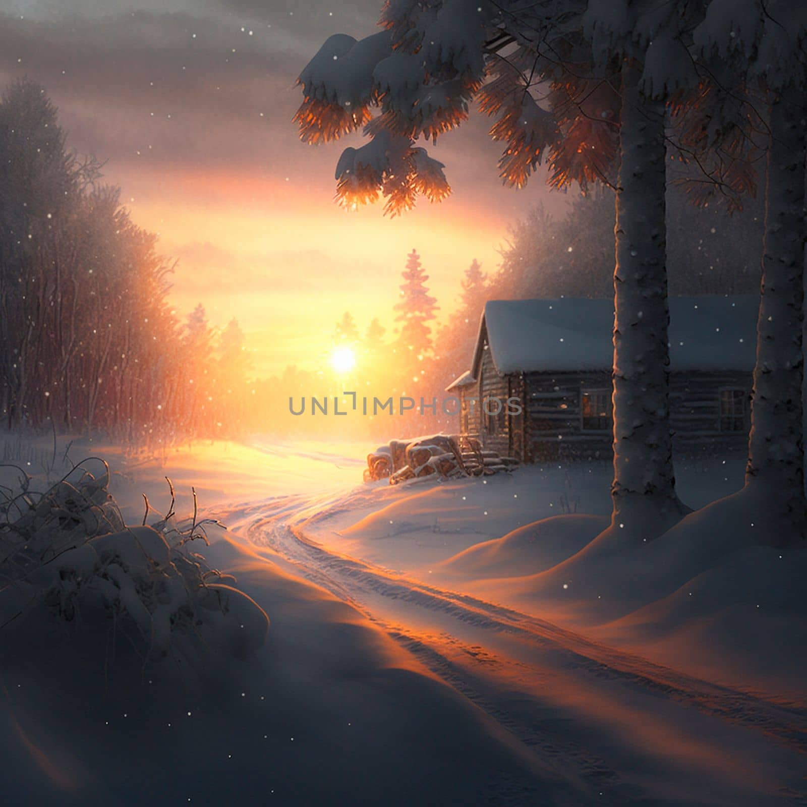 A cold winter morning in the village by NeuroSky