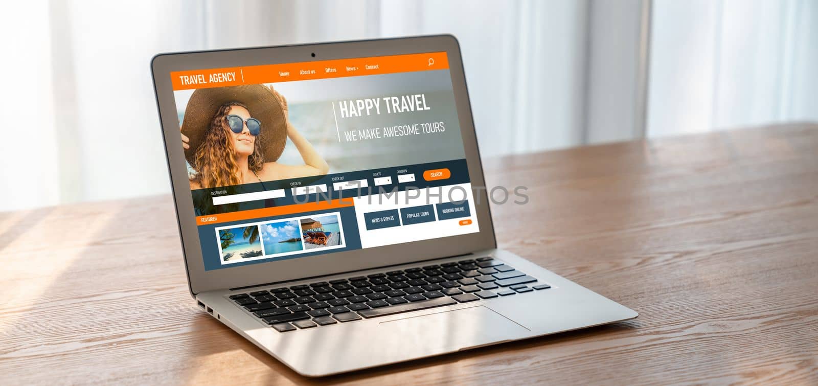 Online travel agency website for modish search and travel planning by biancoblue