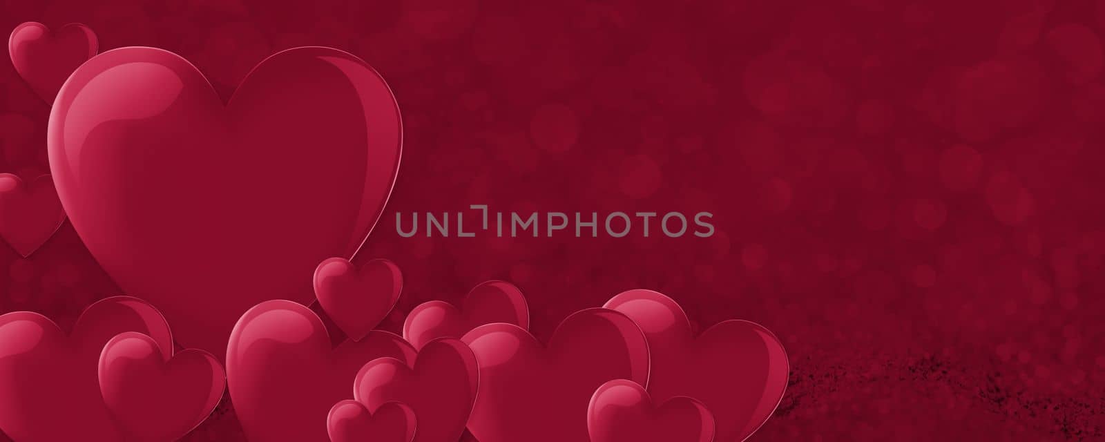 Valentine's Day. Background with heart template. Wallpapers, flyers, invitations, posters, brochures, banners. Valentine's Day.Viva Magenta Background color