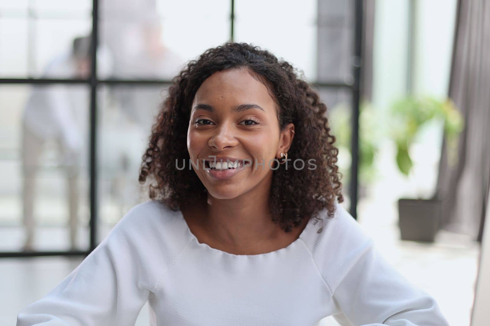 Beautiful smiling African ethnicity businesswoman