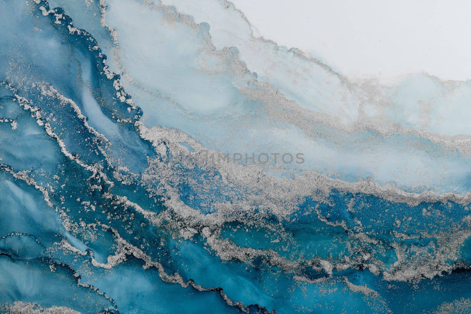 Marble ink abstract art from meticulous original painting abstract background . Painting was painted on high quality paper texture to create smooth marble background pattern of ombre alcohol ink .