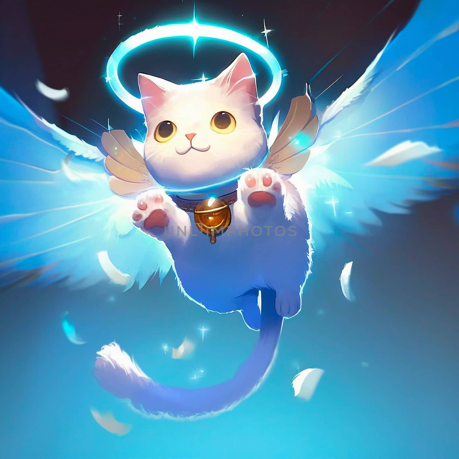 Angel cat with wings by NeuroSky