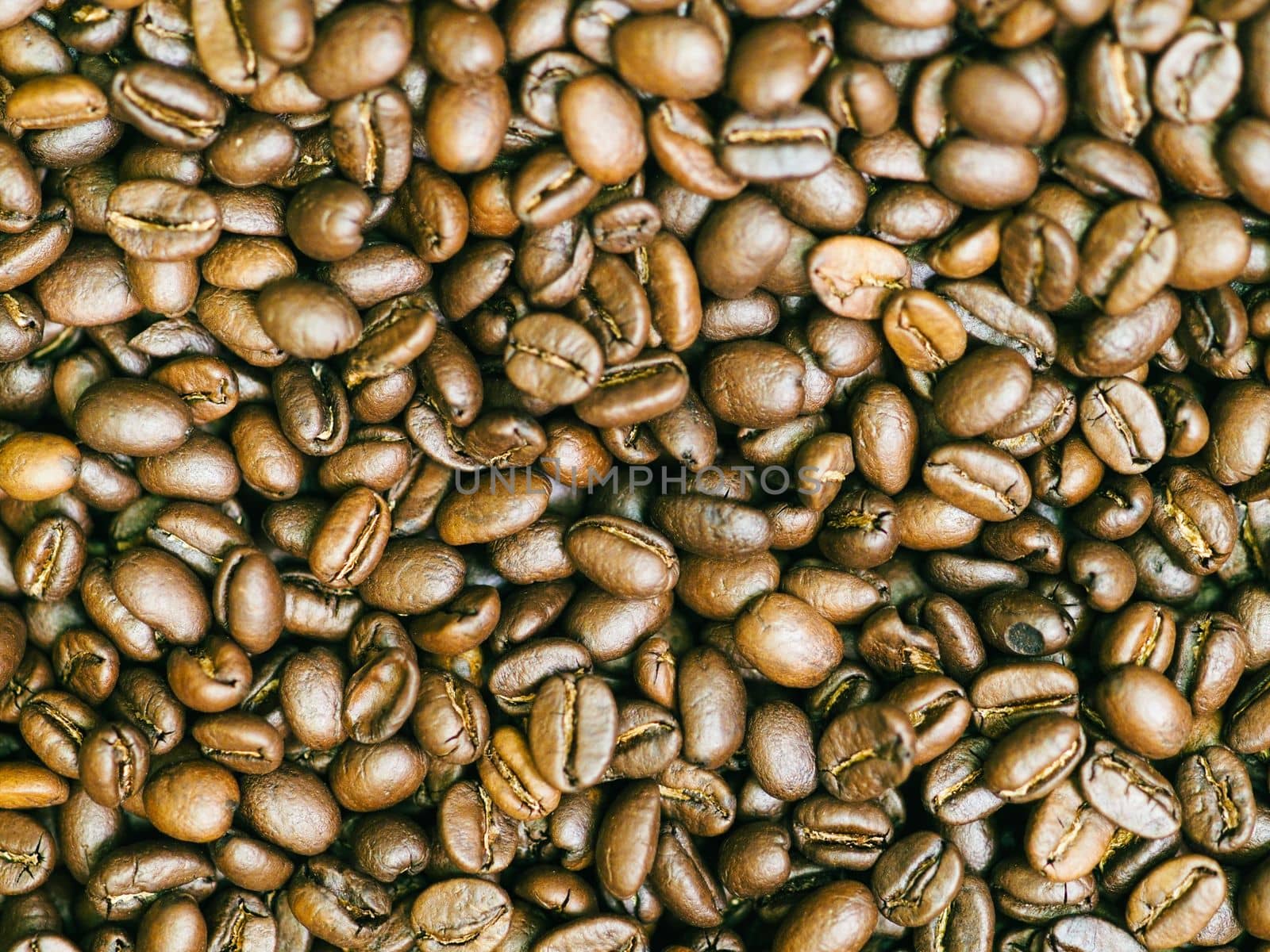 brown roasted coffee beans macro closeup making the blend series