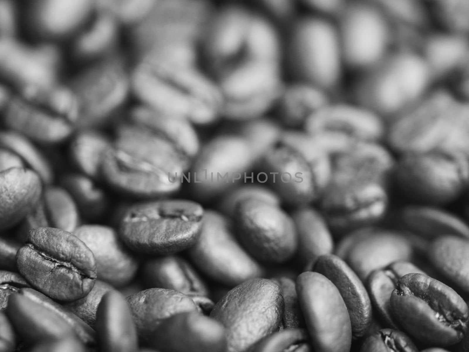 brown roasted coffee beans macro closeup making the blend series