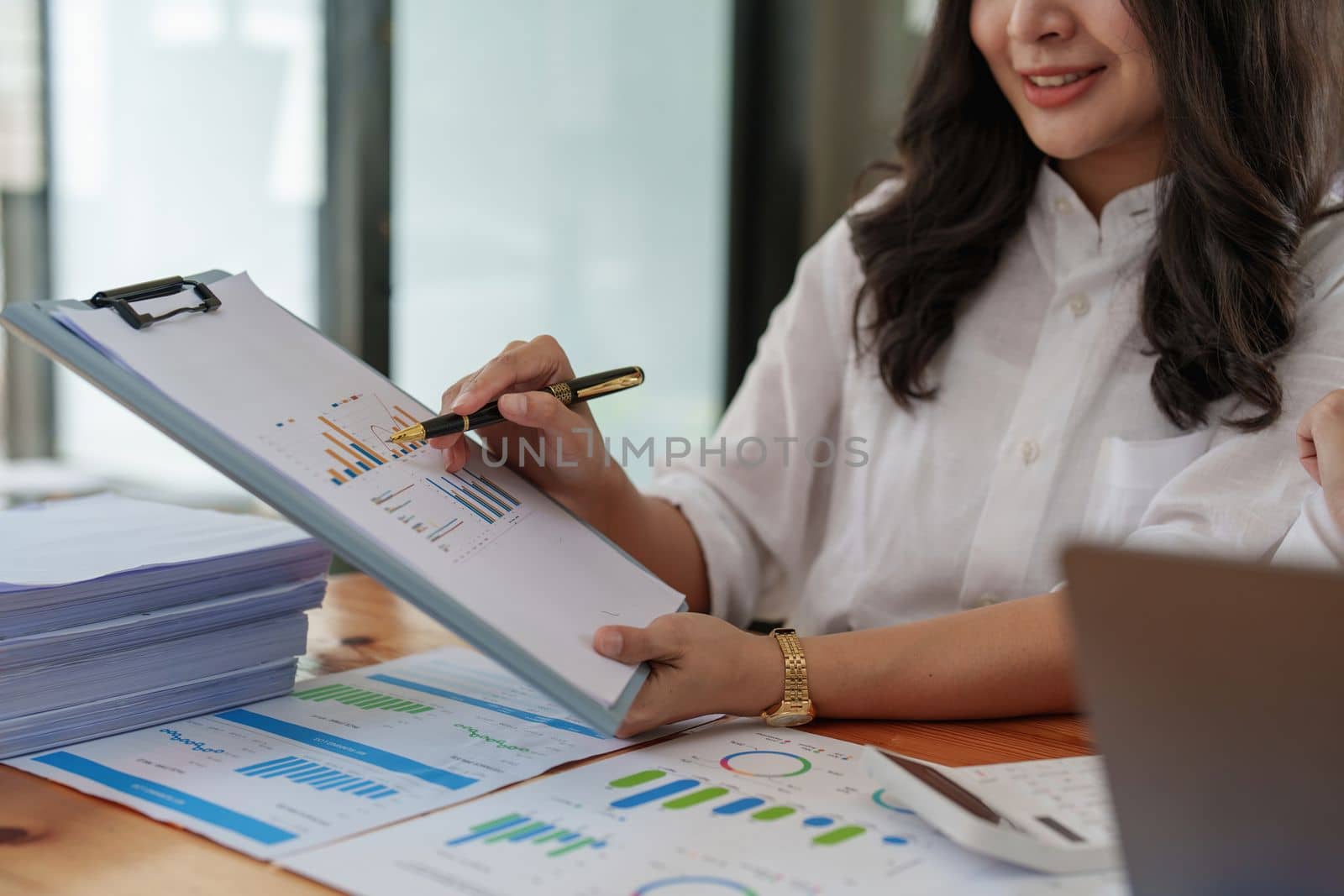 Group of business consultant working management big data and analyze financial document of company. account, finance, business concept.