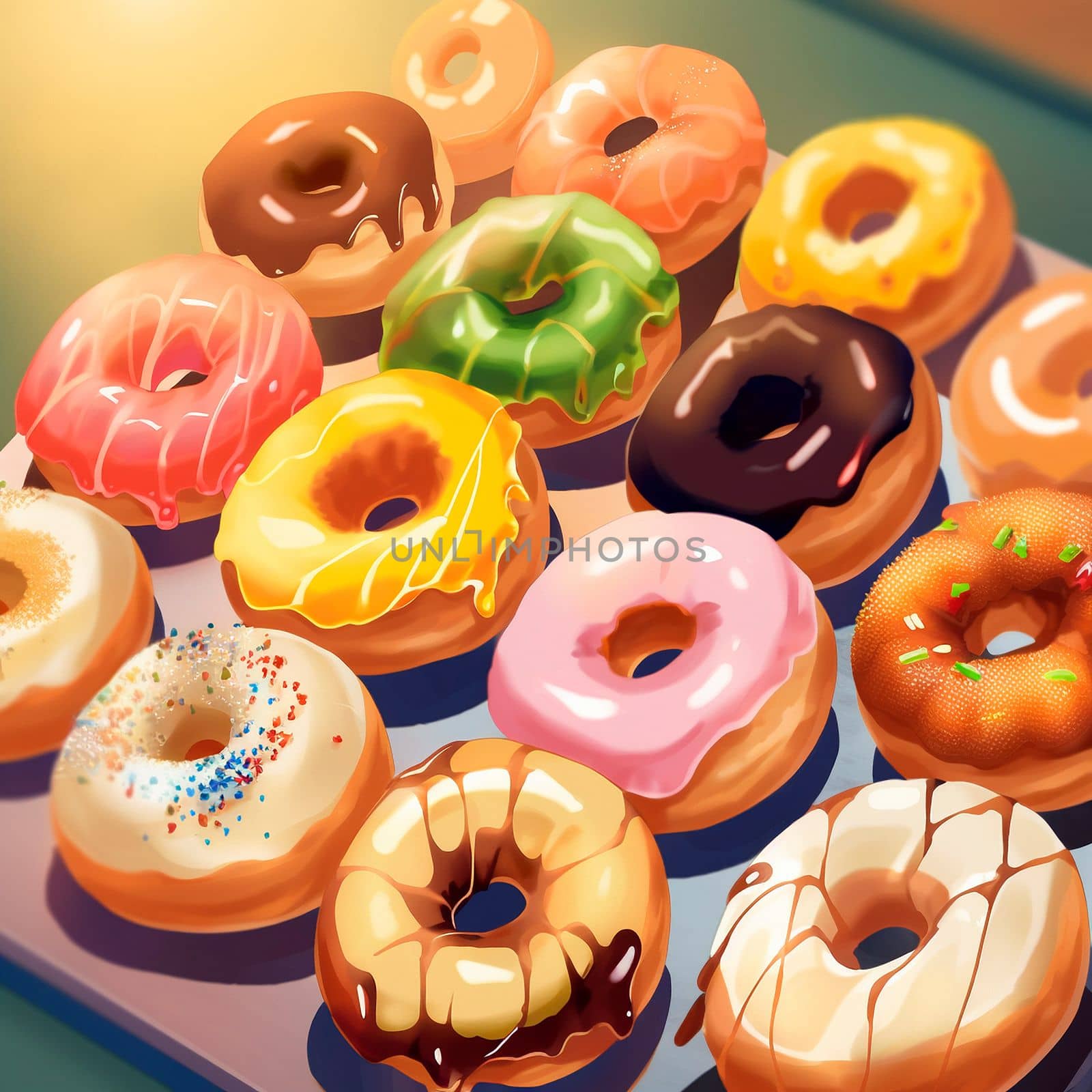Background with donuts  by NeuroSky
