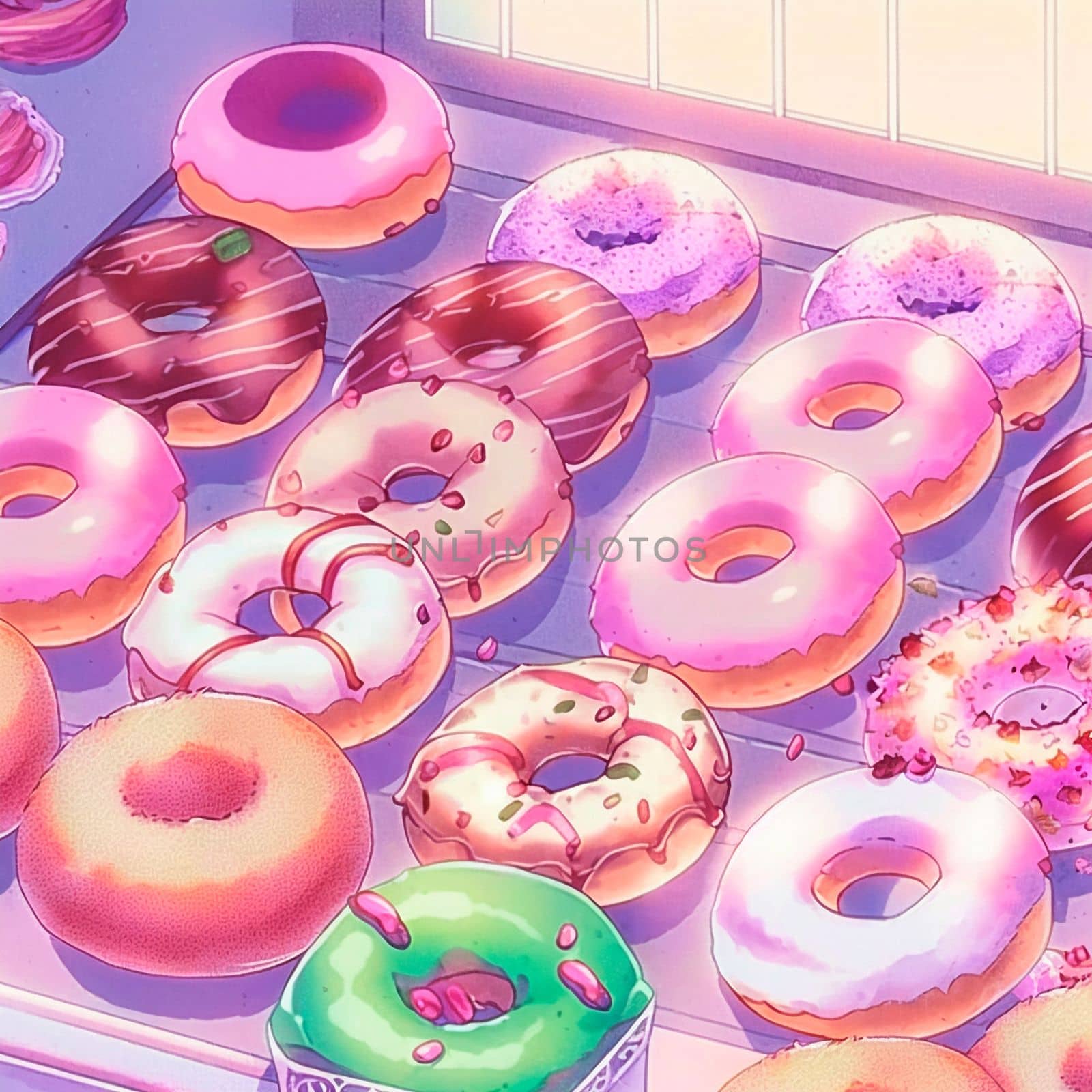 Background with donuts  by NeuroSky