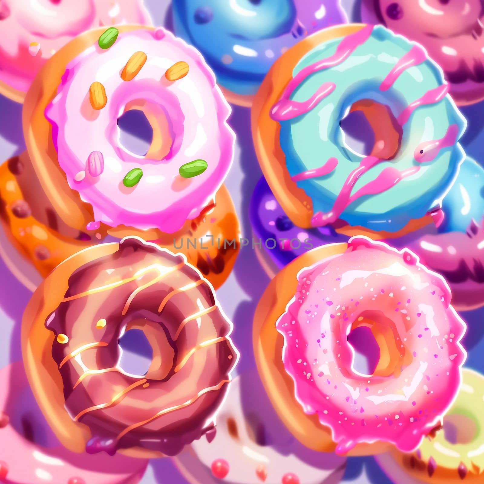 Background with donuts  by NeuroSky