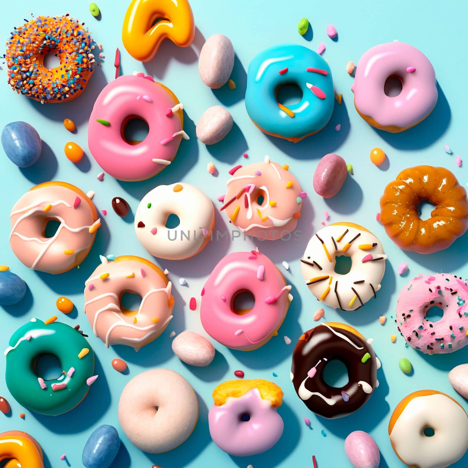 Background with donuts  by NeuroSky