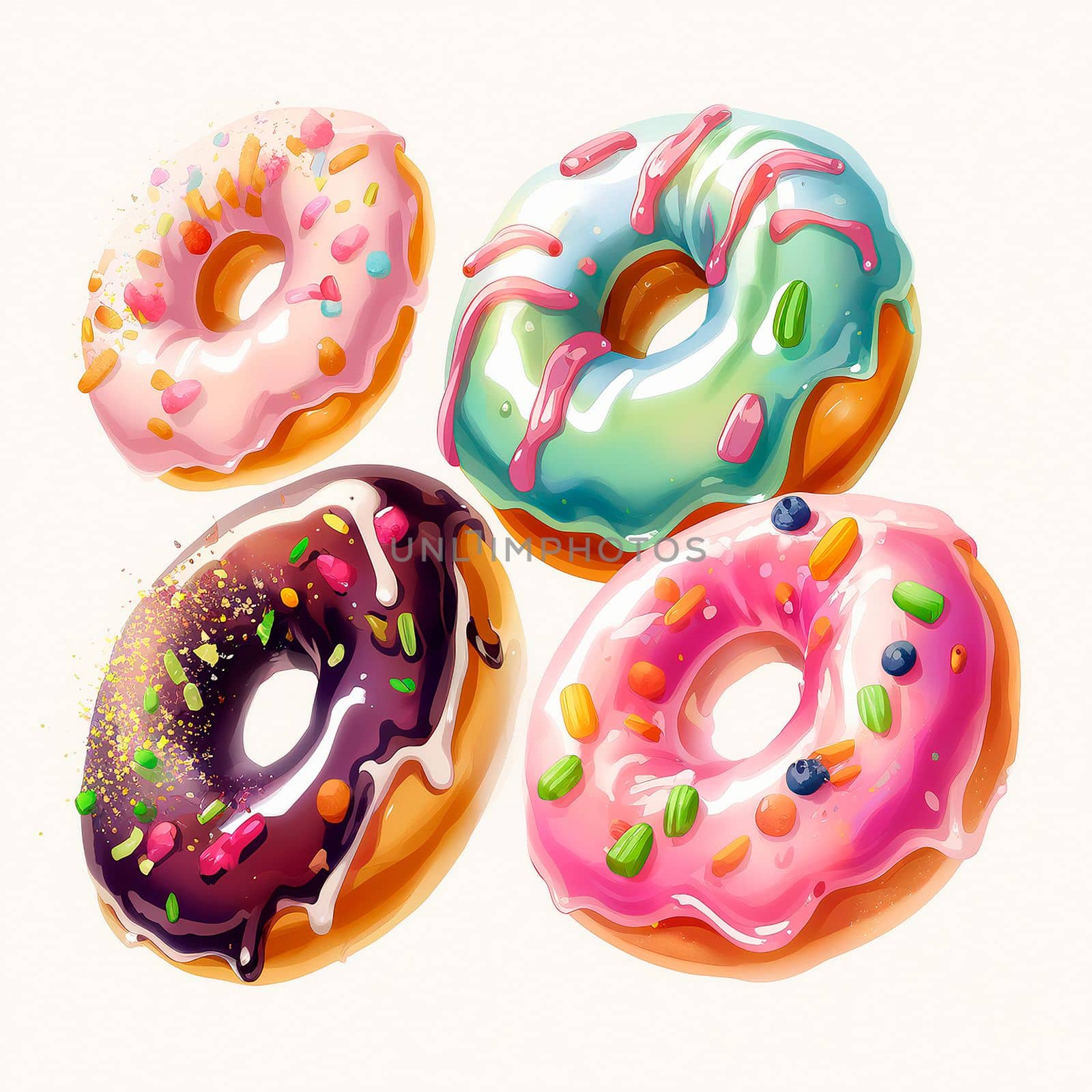 Background with donuts  by NeuroSky