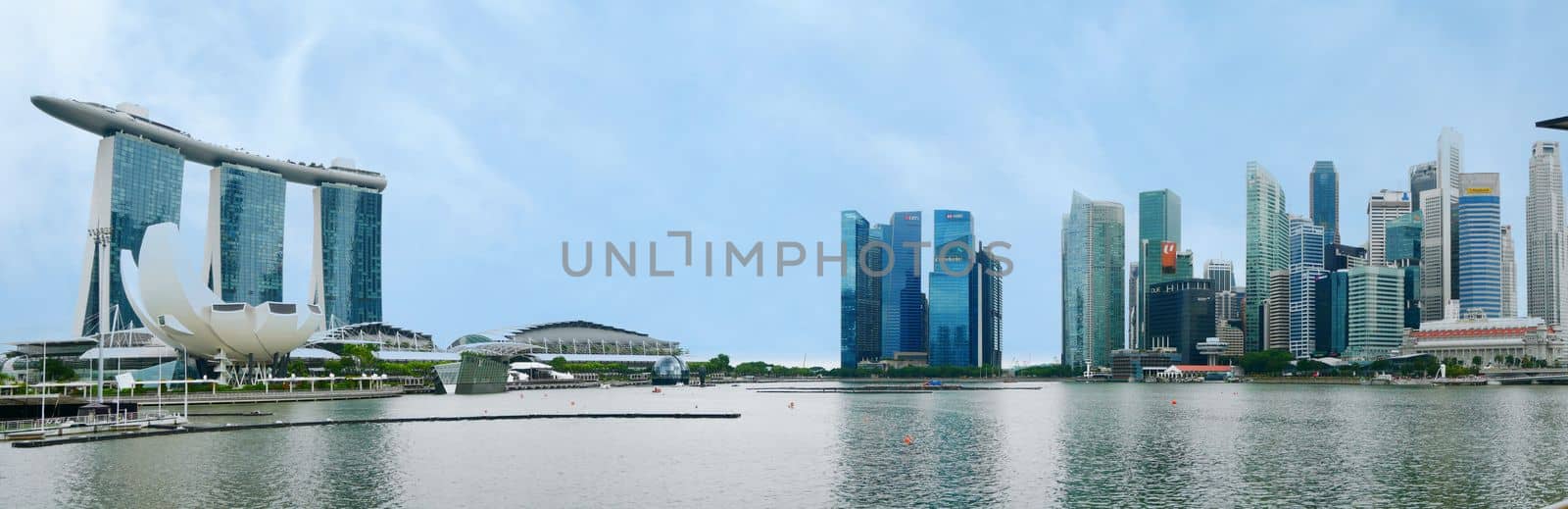 Singapore Marina Bay Sands, panorama view 