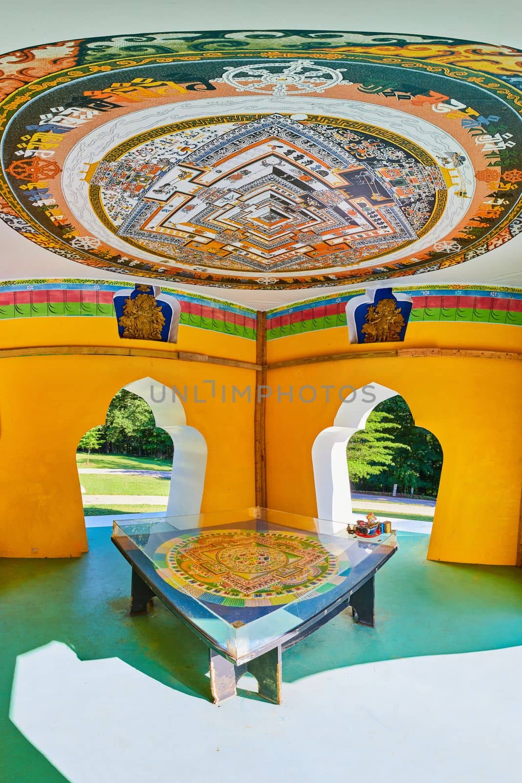 Image of Artwork inside of Tibetan Mongolian Buddhist Chorten