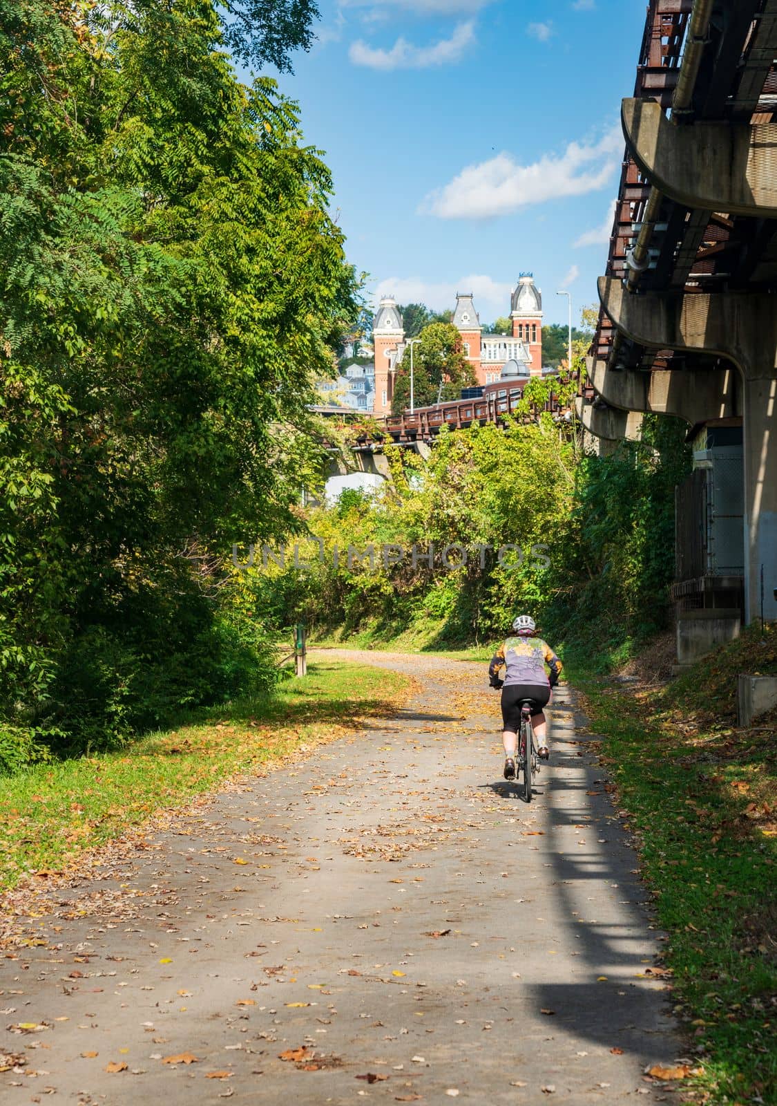 Rail trail of City of Morgantown WV by steheap