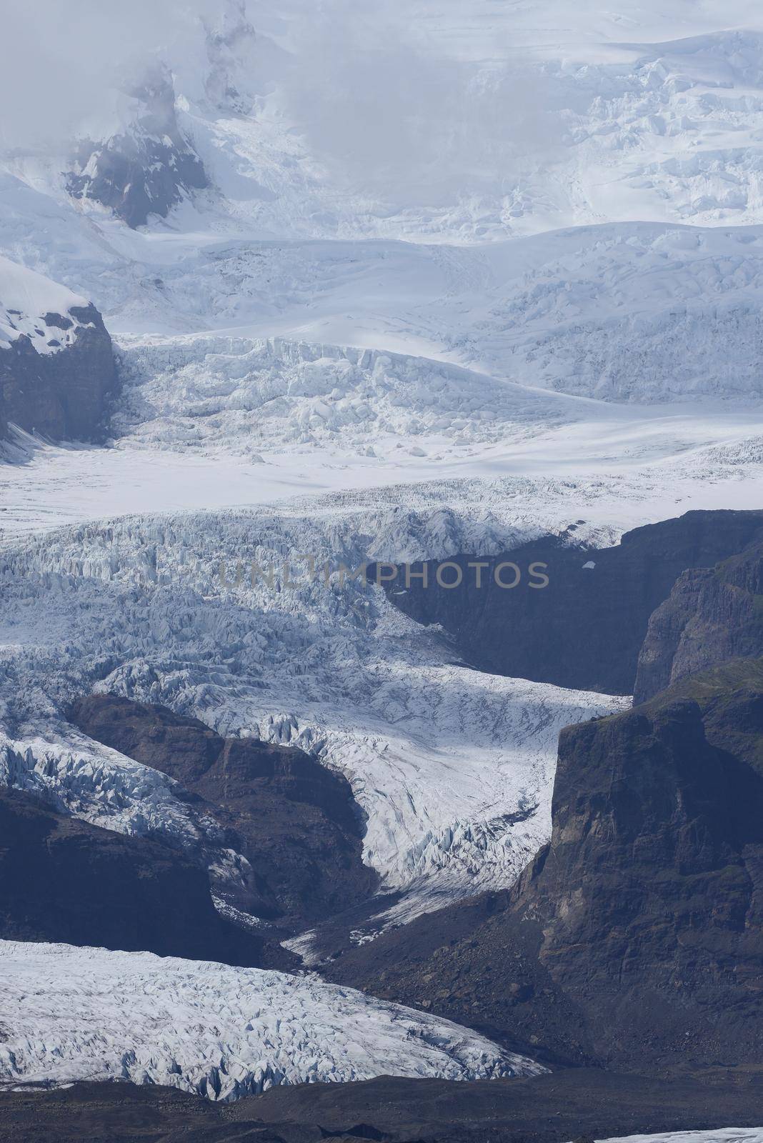 glacier in South Iceland in Summer