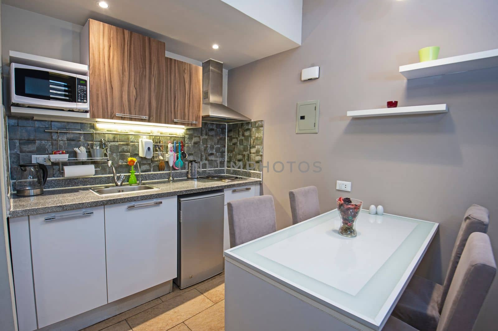 Interior design of luxury apartment kitchen by paulvinten