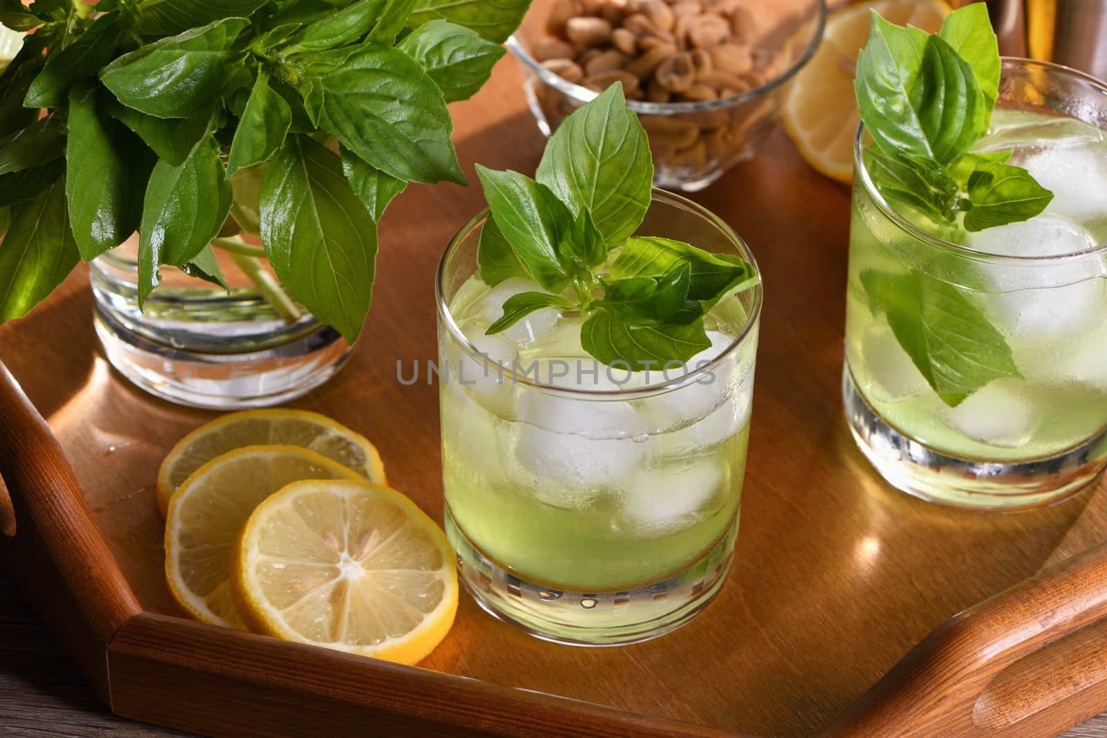  Thai Basil Gimlet Cocktail  by Apolonia