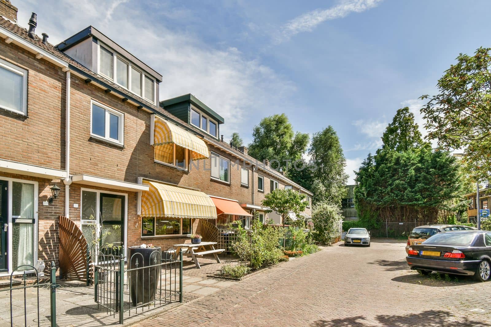 View of street near building with beauty of vegetation outside