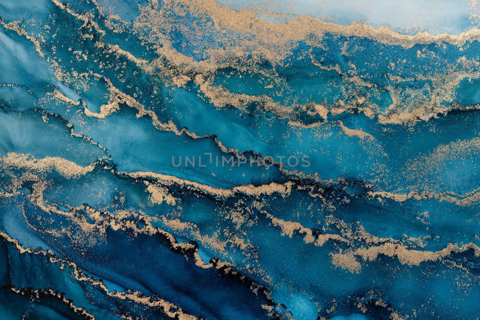 Marble ink abstract art from meticulous original painting abstract background . Painting was painted on high quality paper texture to create smooth marble background pattern of ombre alcohol ink .