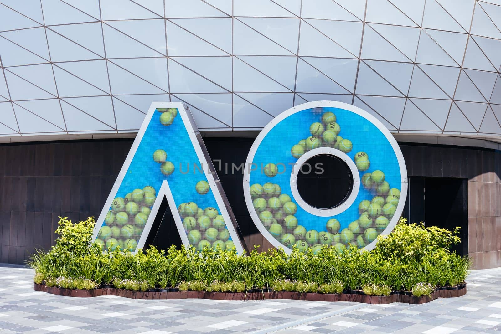 MELBOURNE, AUSTRALIA - JANUARY 13: Atmosphere and venue shots ahead of the 2023 Australian Open at Melbourne Park on January 13, 2023 in Melbourne, Australia.