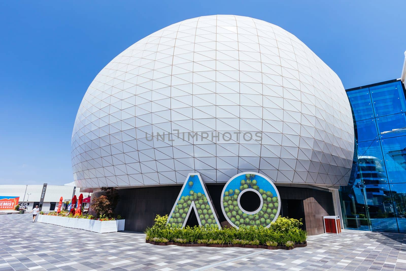 MELBOURNE, AUSTRALIA - JANUARY 13: Atmosphere and venue shots ahead of the 2023 Australian Open at Melbourne Park on January 13, 2023 in Melbourne, Australia.