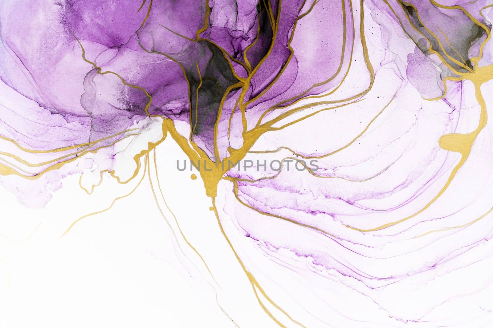 Marble ink abstract art from meticulous original painting abstract background by biancoblue