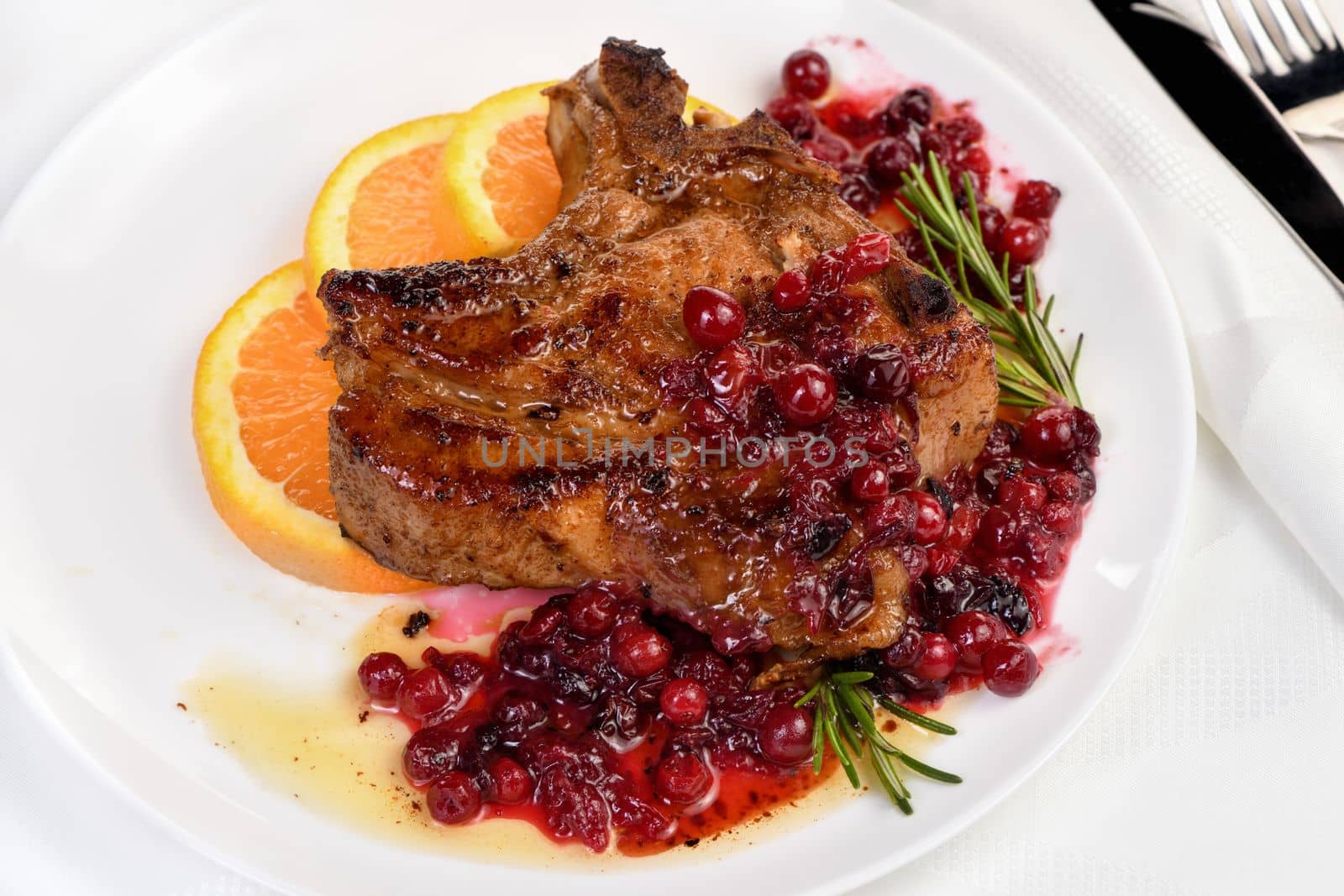 Cranberry pork chops by Apolonia