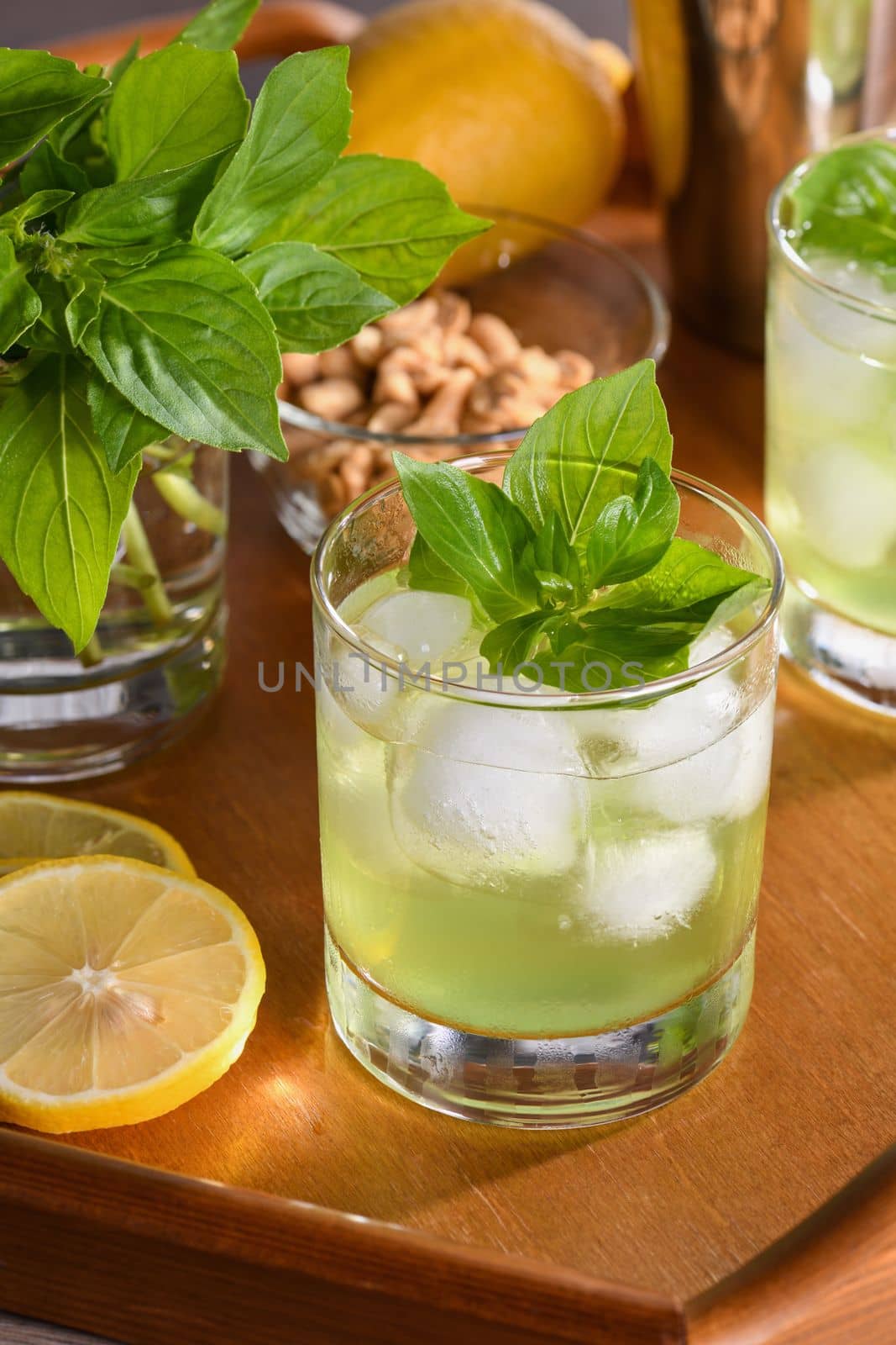  Thai Basil Gimlet Cocktail  by Apolonia