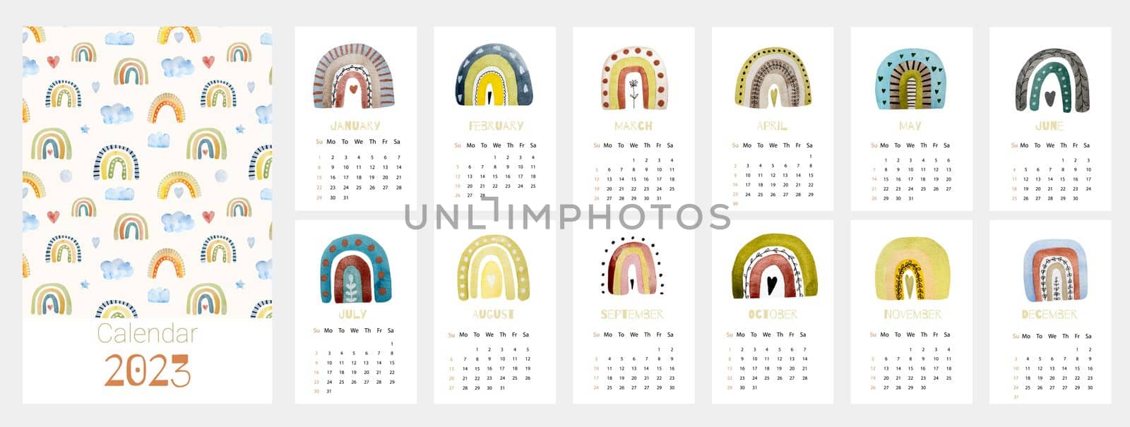 Calendar design for 2023 year by tan4ikk1