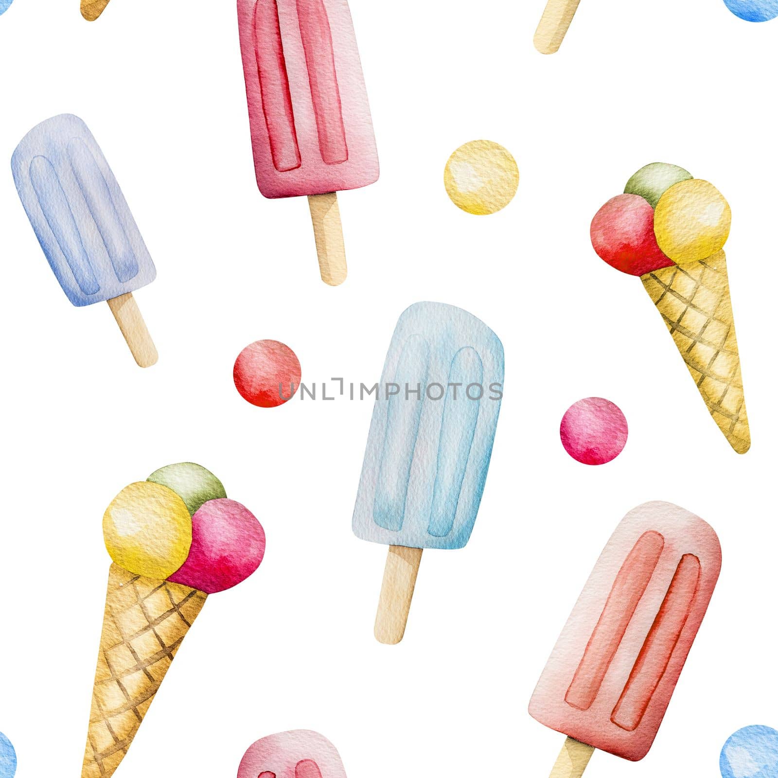 Watercolor icecream set by tan4ikk1