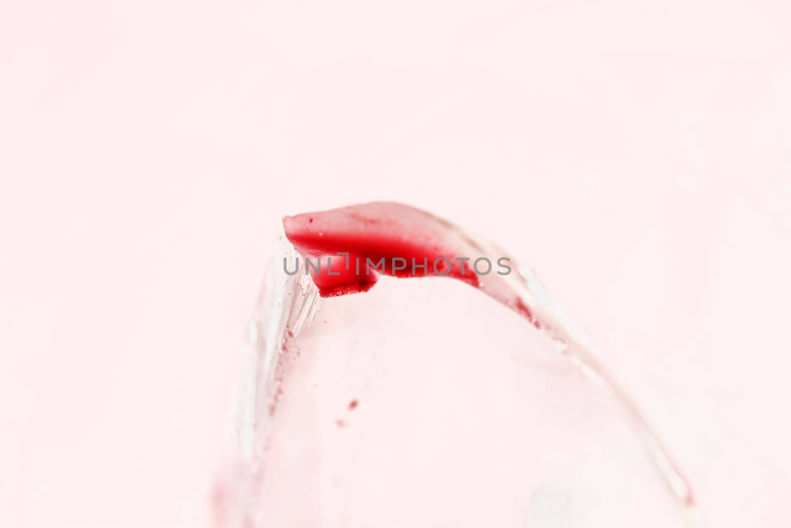 Blood drop on glass shard by victimewalker