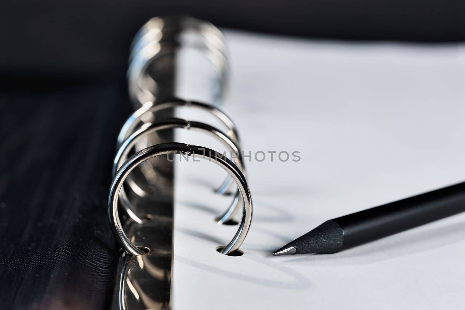 Ring binder and pencil by victimewalker