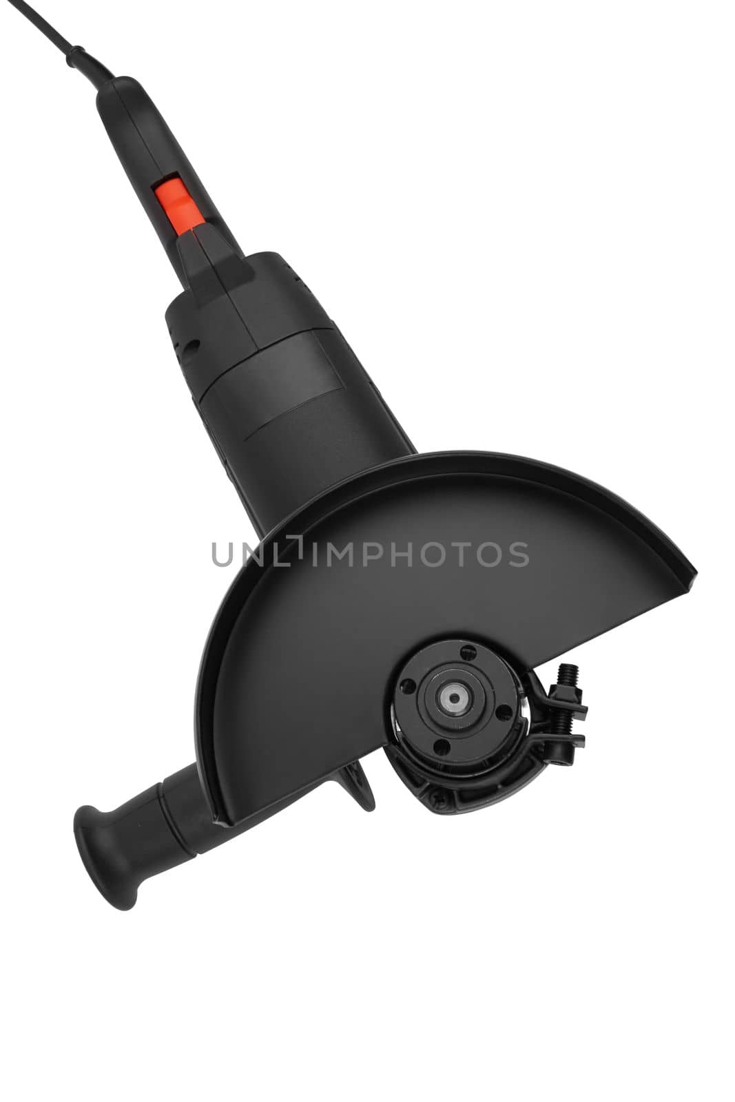 Angle grinder tool isolated on a white background
