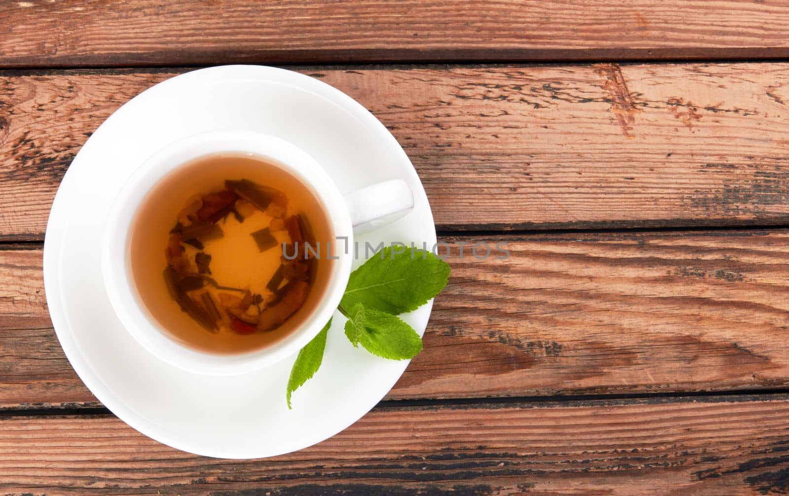 Cup of green tea by pioneer111