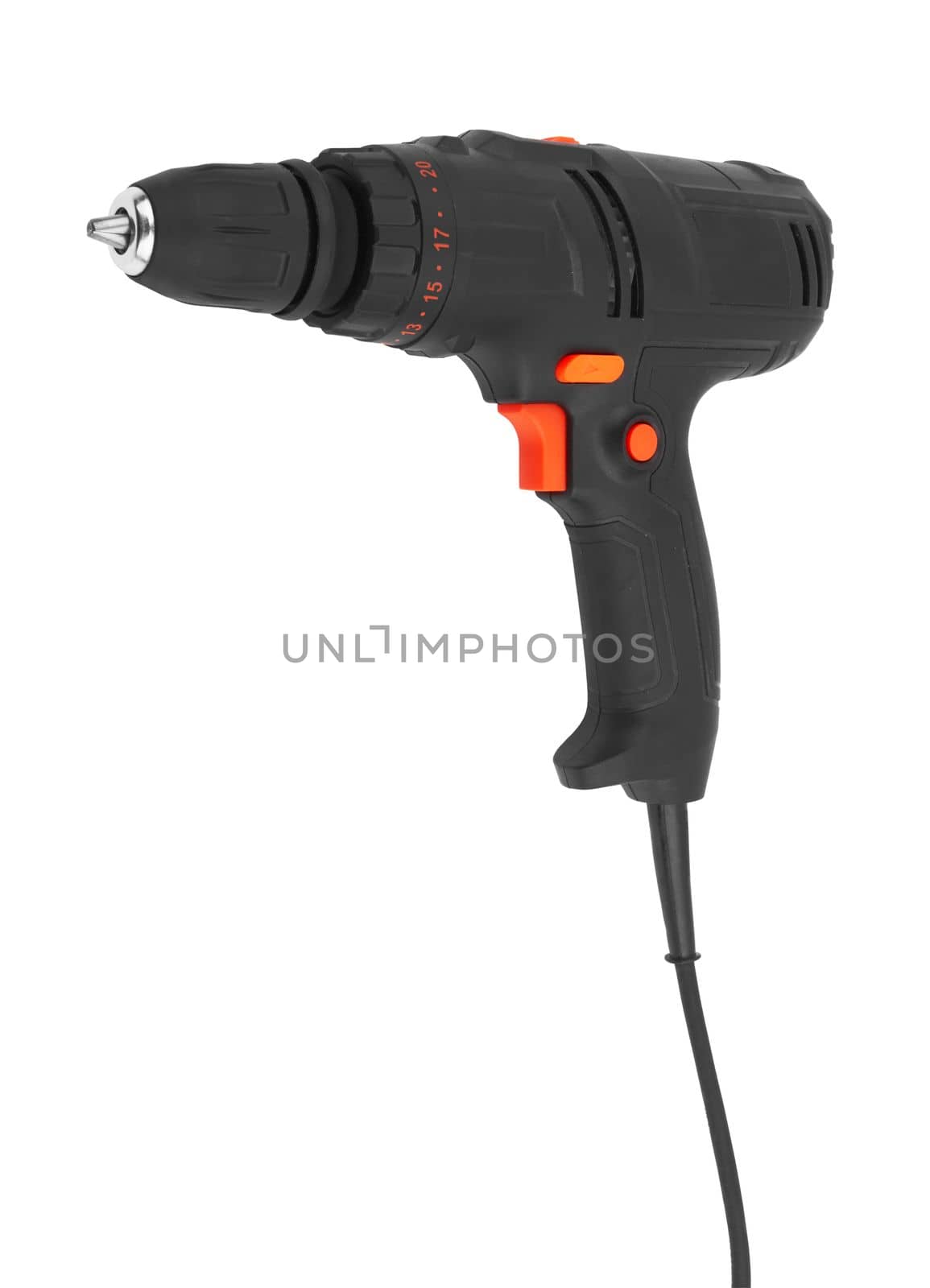 Screwdriver or drill isolated on a white background