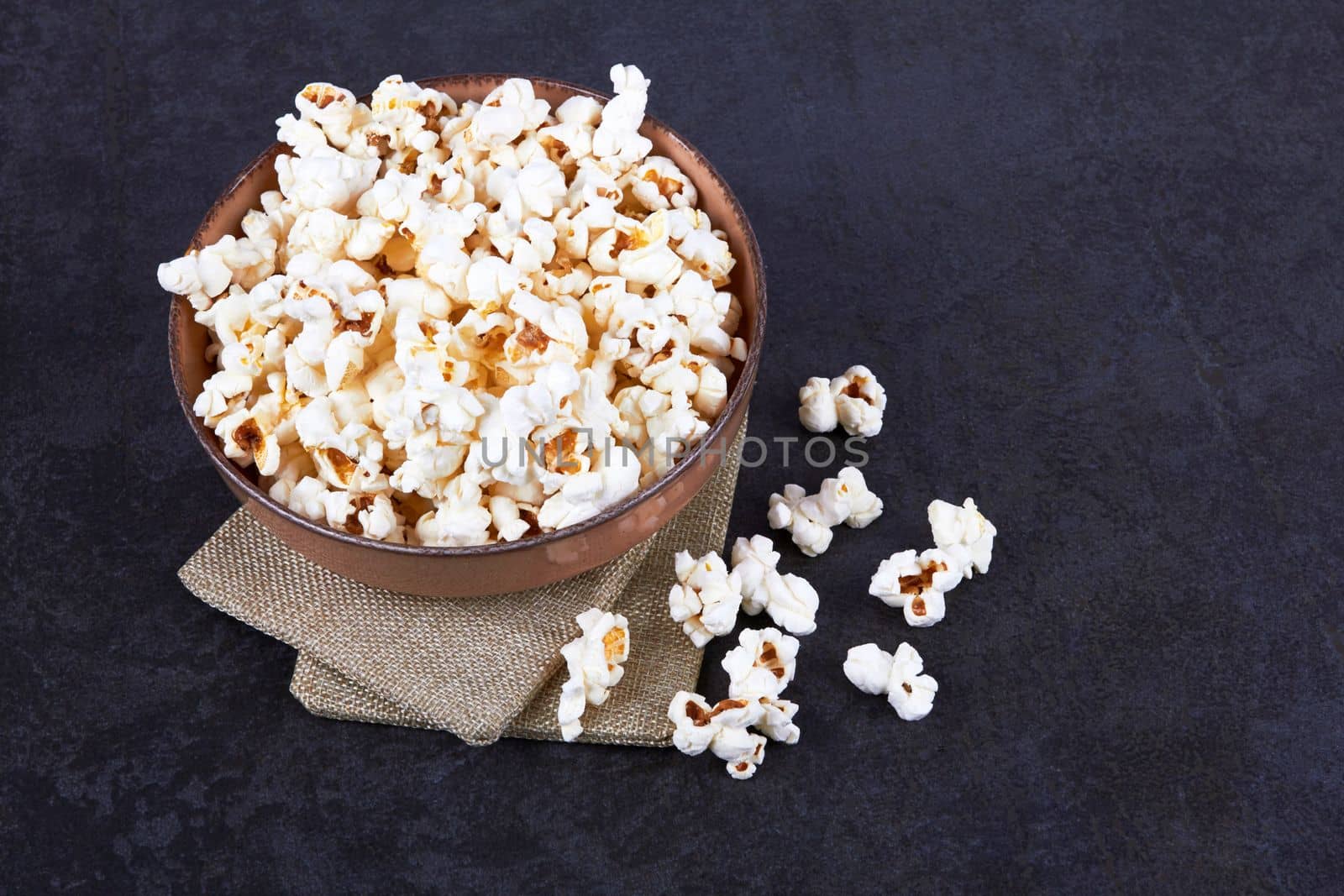 Popcorn in bowl food  by pioneer111