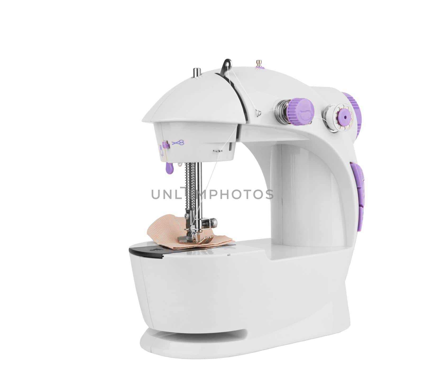 Sewing machine isolated on a white background