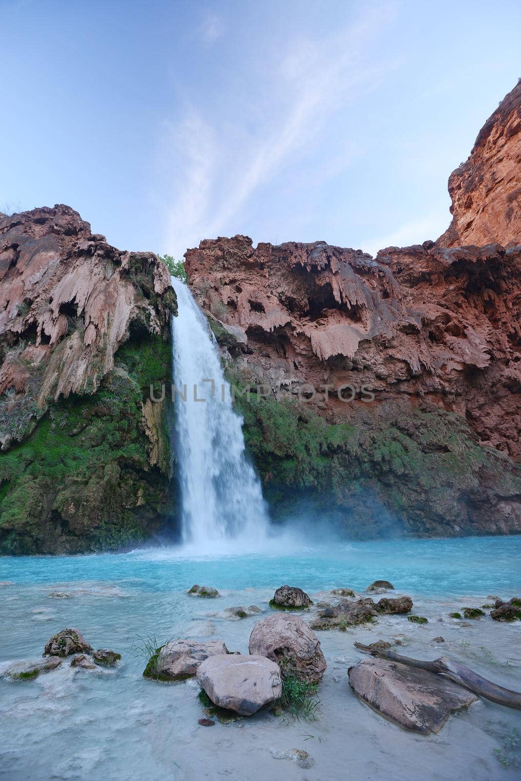 havasu falls in an indian reservation near grand canyon