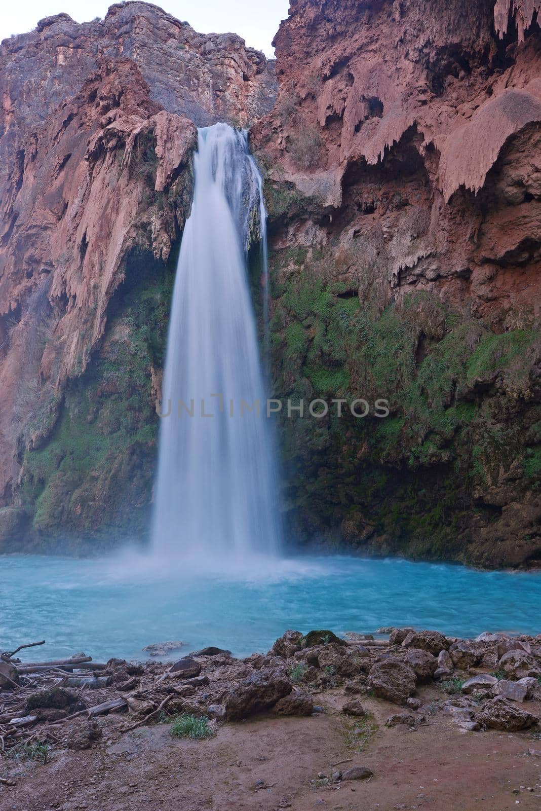 havasu falls in an indian reservation near grand canyon