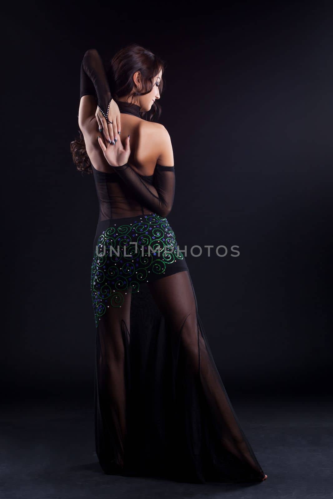 Beautiful oriental dancer in dress by rivertime