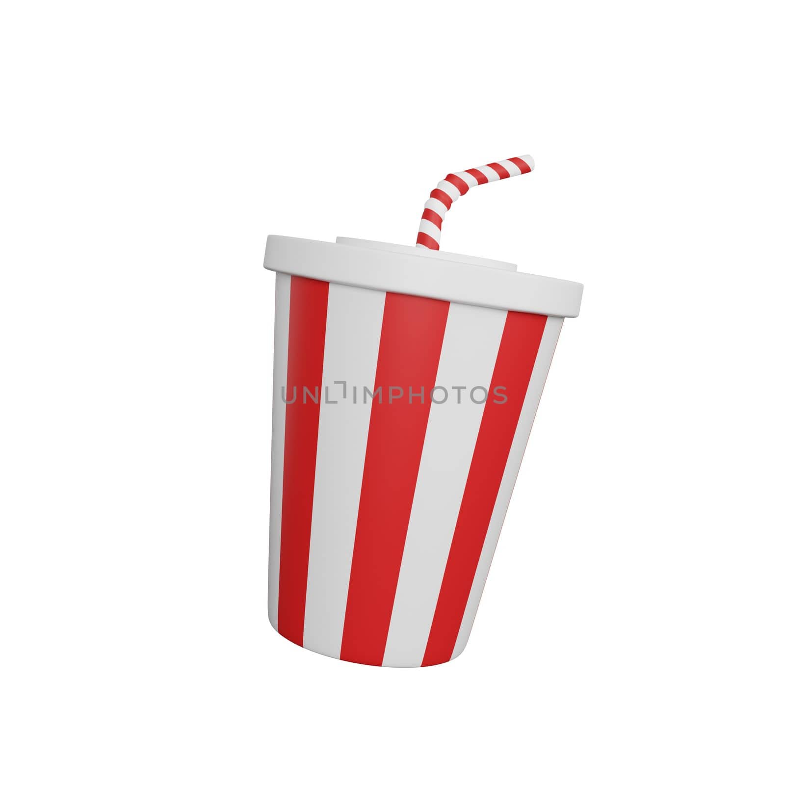 3d rendering of soda cup fast food icon by Rahmat_Djayusman