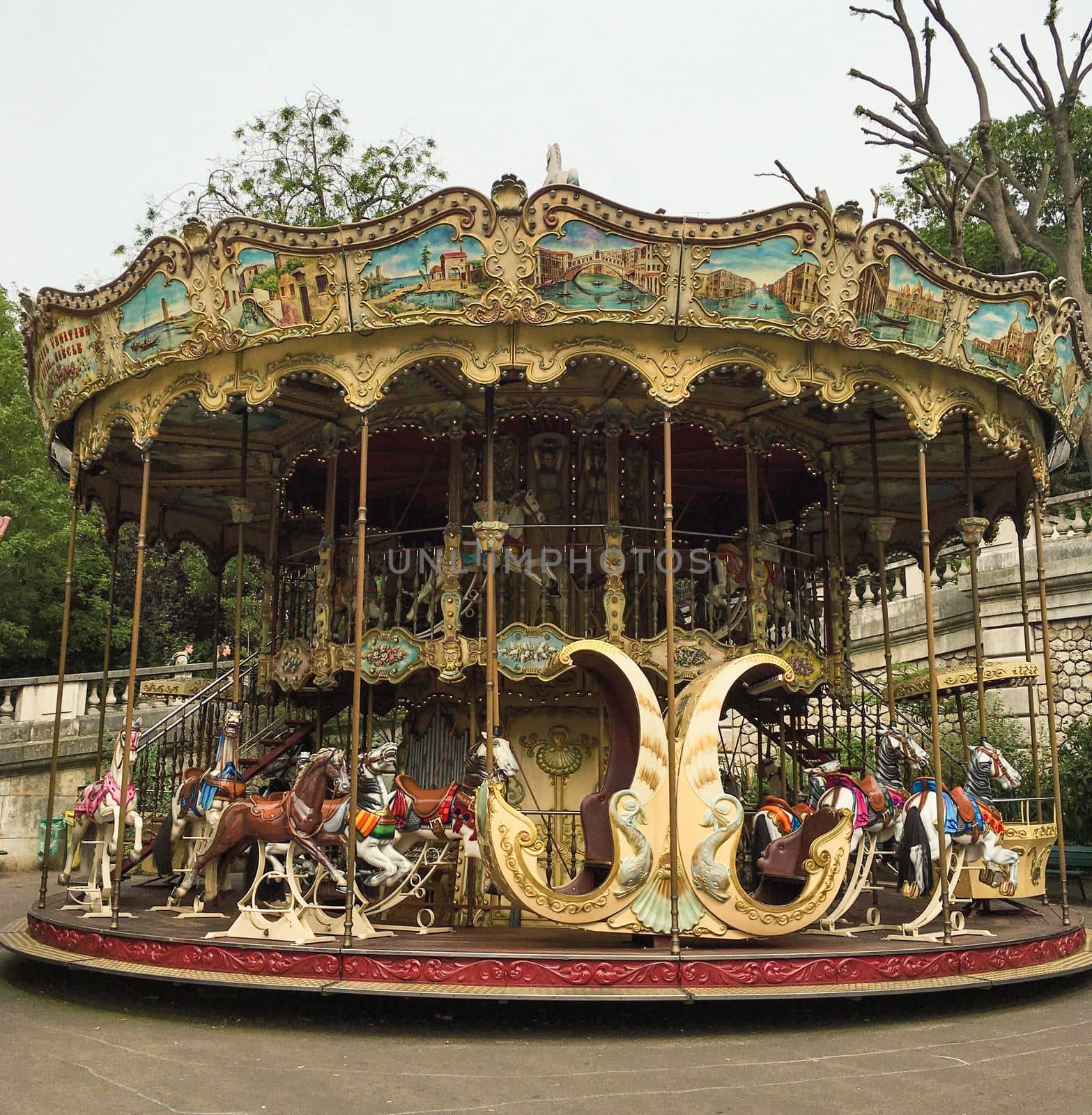 carousel in paris france. High quality photo