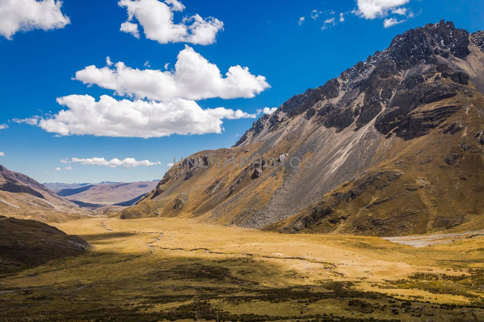 Valley of Carpa, Cordillera Blanca, Ancash peruvian Andes, Peru, South America