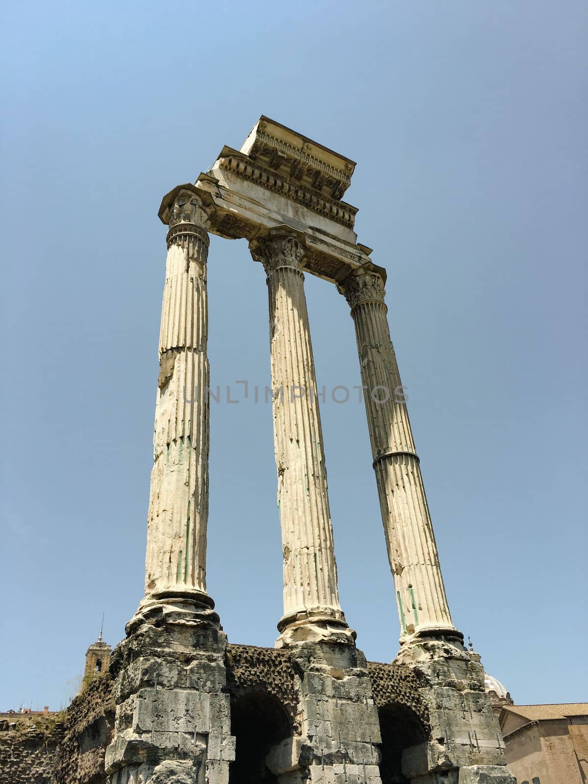 rome italy colliseum ruins of amphiteature and architecture . High quality photo