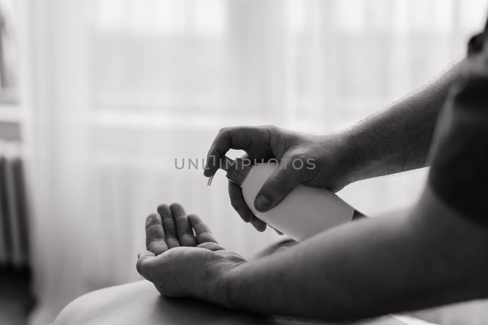 Young fat woman getting massage treatment in day spa cabinet. by Zelenin