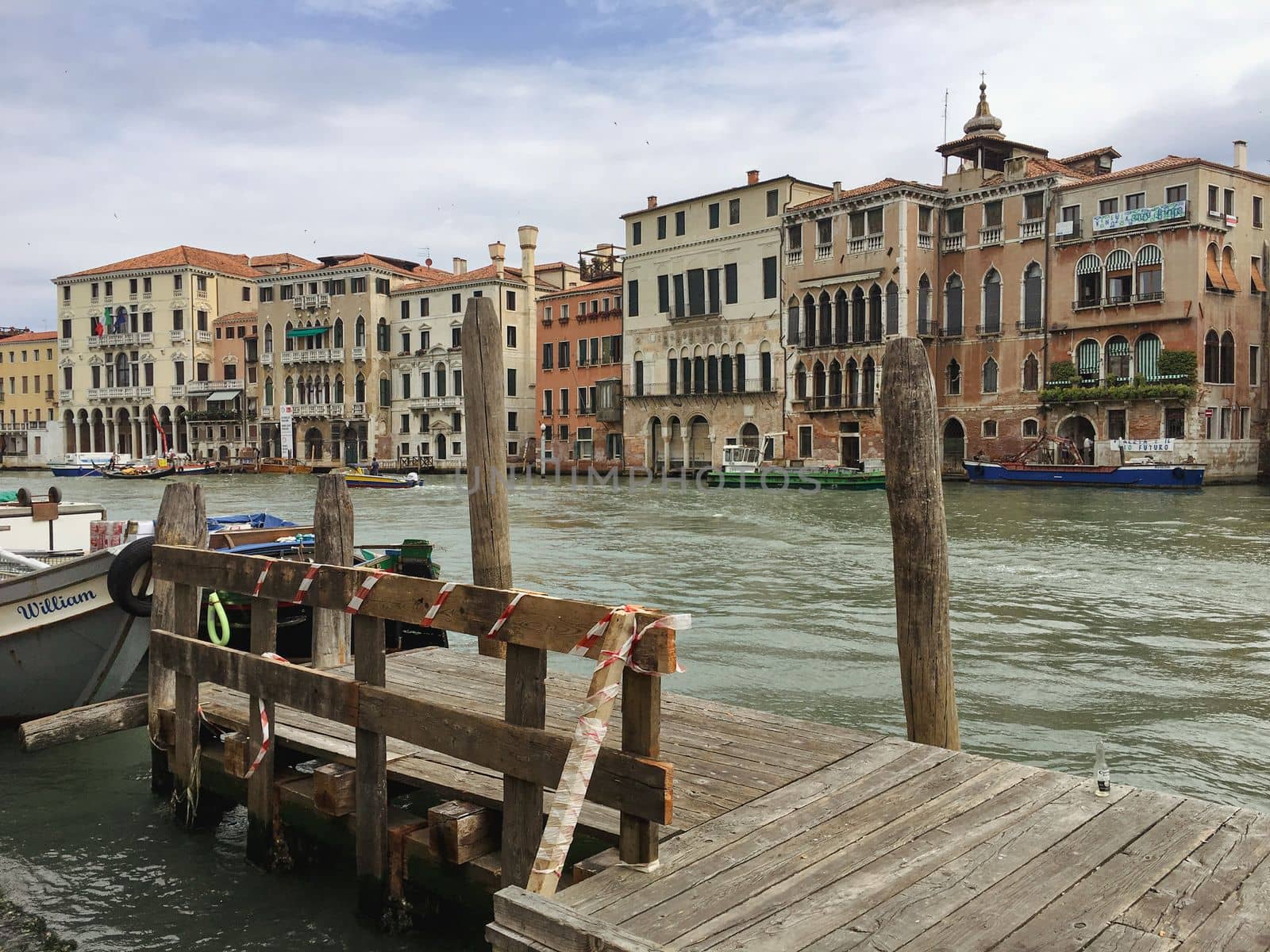 Views of the city river canals in Venice Italy in summer of europe by WeWander