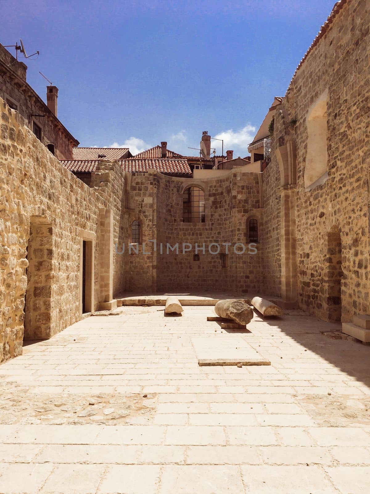 Views over the city of Dubrovnik Croatia in a european summer in game of thrones territory. High quality photo