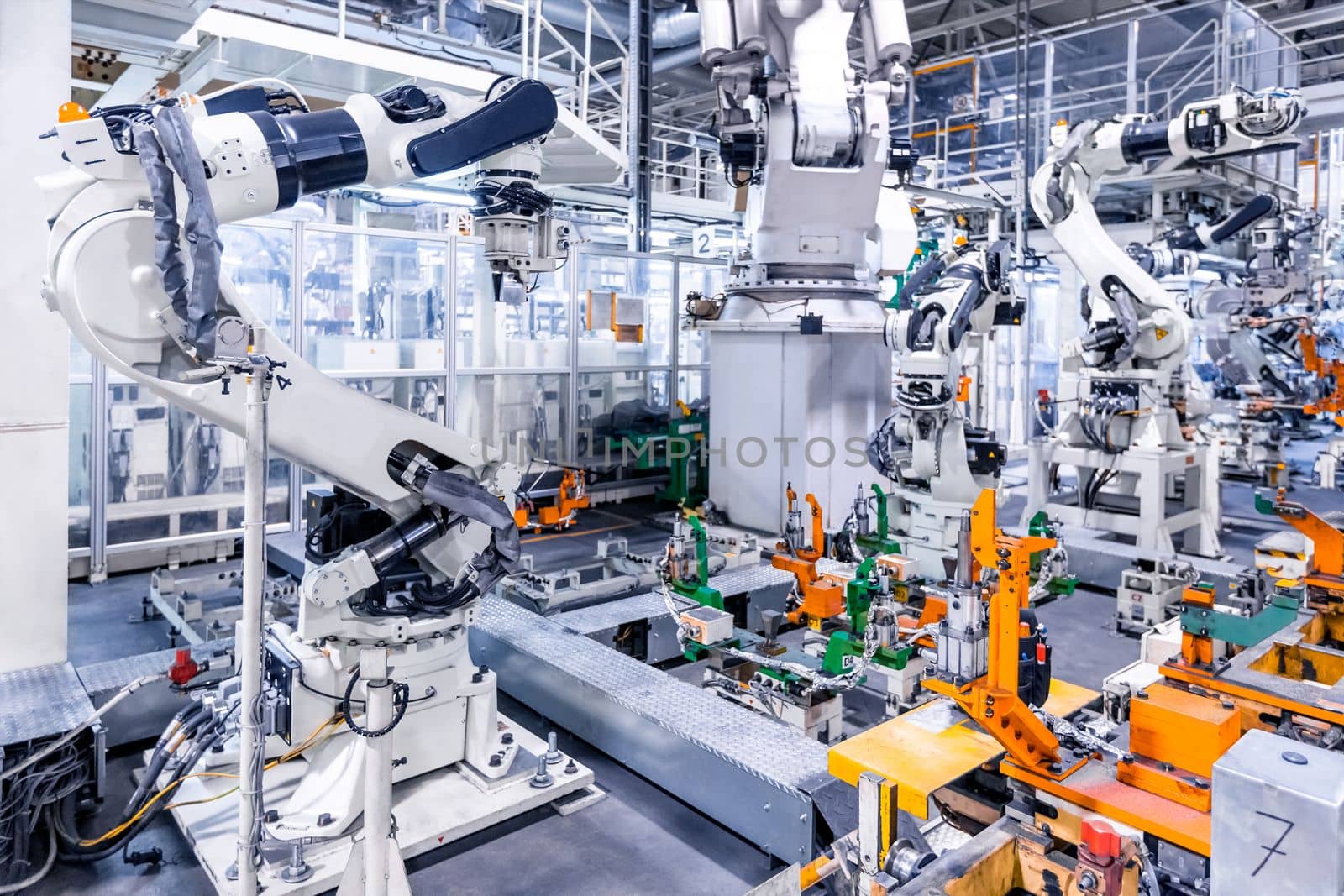 robots in a car plant by zhu_zhu